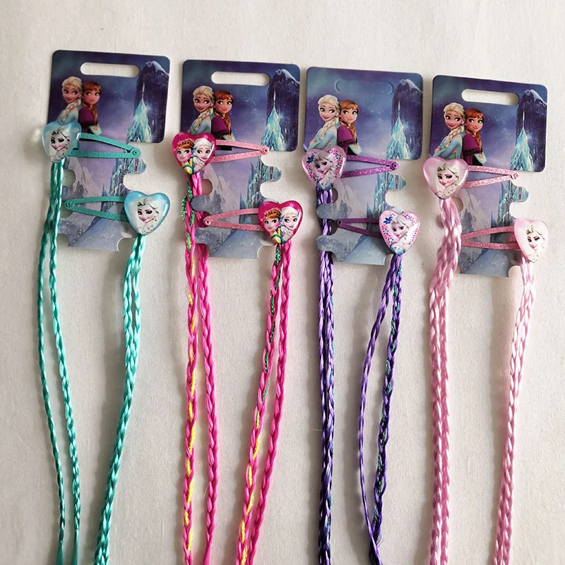 Новые милые детские заколки для волос с героями мультфильмов принцесса Эльза