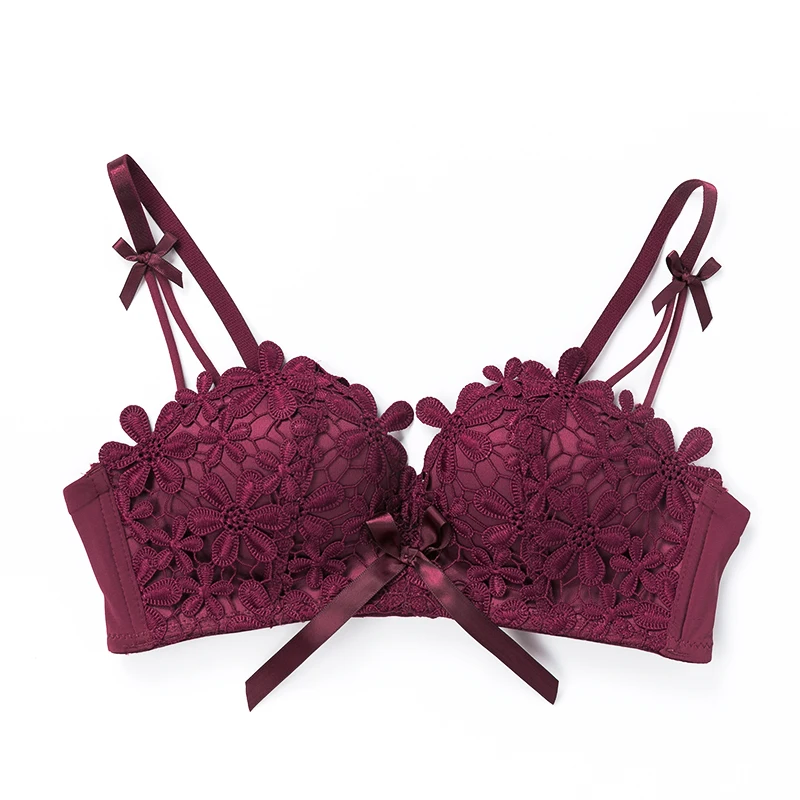 

Women Sexy Floral Lingerie Lace Bra Triangle Soutien Gorge Sujetador Sutia Sutyen Push Up Bra for Women Bralette