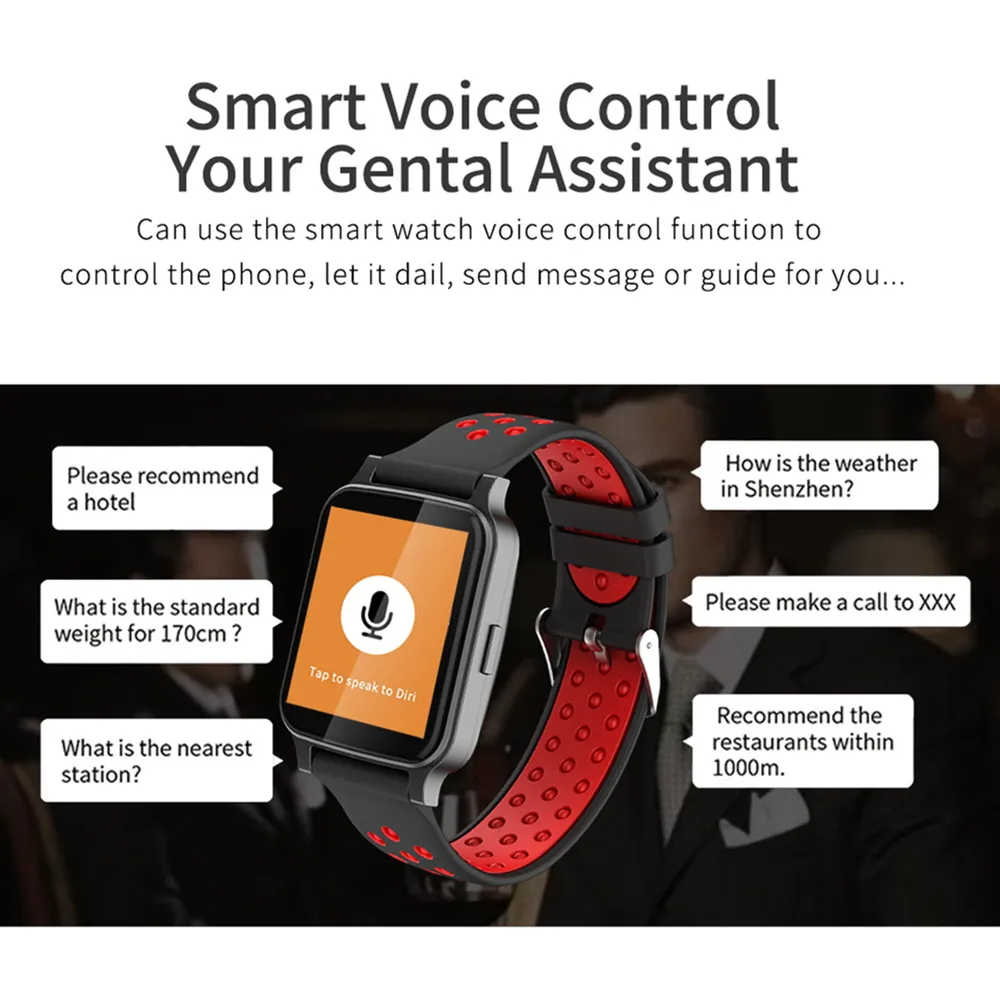 Beseneur TZ7 Smart Watch Bluetooth 4.0 Pedometer Watches Blood Pressure Smartwatch for Android IOS Wearable Devices Men Women |