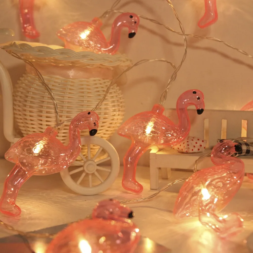 СВЕТОДИОДНАЯ Гирлянда JUNJUE Flamingo товары для вечеринок в Корейском стиле украшения