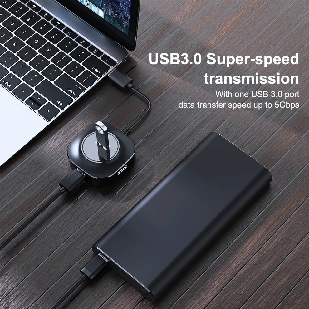 SeenDa usb хаб 3 0 высокое Скорость 4 Порты и разъёмы s USB 2 переключатель делителя с порт