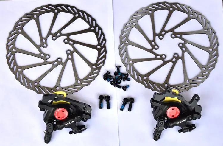 black and G3 180mm ZOOM MTB дорожный велосипед Тяговая линия Гидравлический дисковый тормоз суппорты Передние Задние HS1/G3 диск 160/180 ротор pk Avid BB5 BB7 запчасти для велосипеда - Color: black and G3 180mm