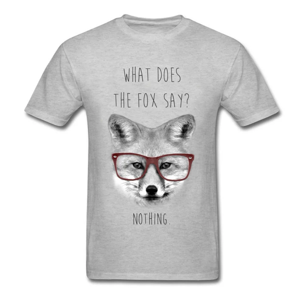 Faddish What does the fox say/футболка с короткими рукавами Сезон лето осень Топы круглым