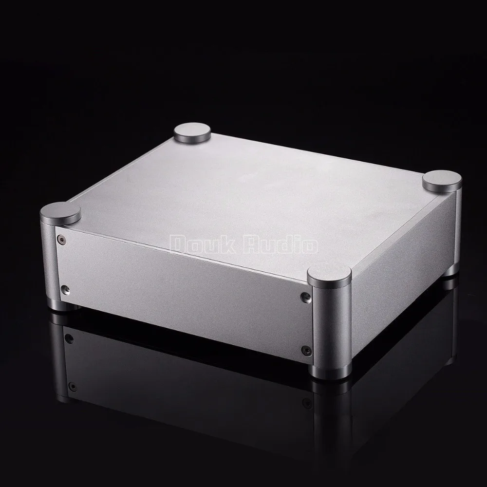 Nobsound алюминиевый корпус Серебряный предусилитель шасси DAC Box наушники Amp