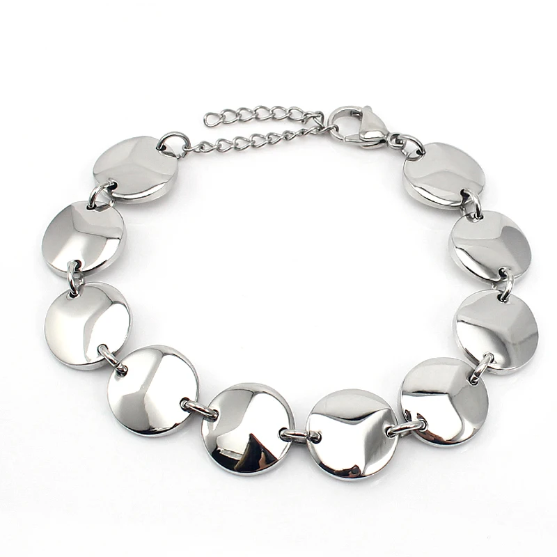 COUYA, лидер продаж, браслет из нержавеющей стали, серебро, звено, Bijoux, браслеты дружбы для женщин, бижутерия, Панки, браслет