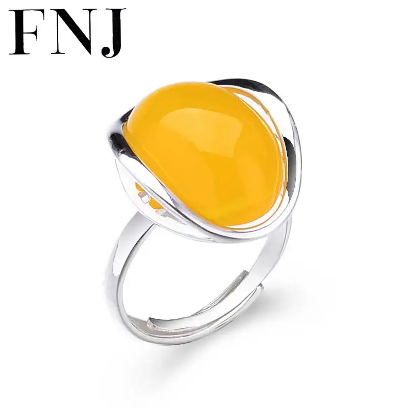 Женское кольцо из серебра 925 пробы с натуральным желтым камнем|silver simple ring|rings for