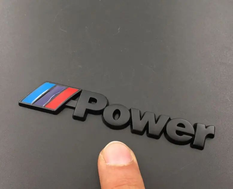 1 шт. M power Motorsport металлический логотип Автомобильная наклейка задний багажник
