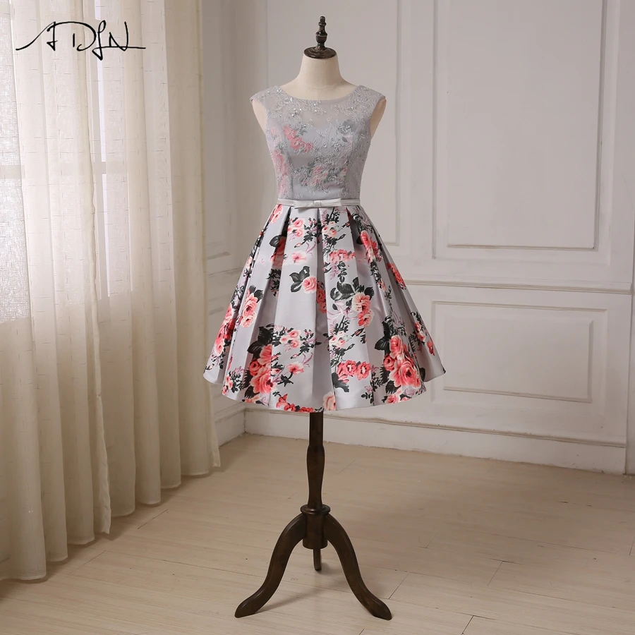 ADLN Новое Поступление Коктейльные платья для женщин 2017 с коротким рукавом Vestidos