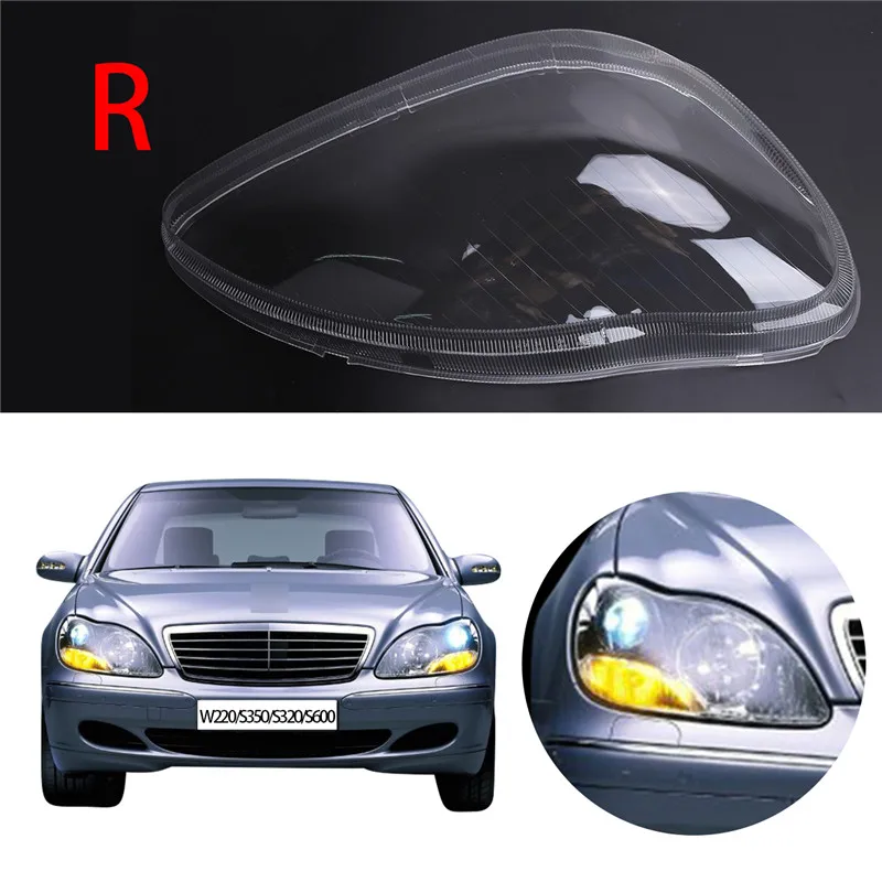 right side Для Mercedes W220 крышка фары для Mercedes Benz MB S350 S600 S430 S500 S55 S65 AMG 2000-2006 PD555 - Цвет: right side