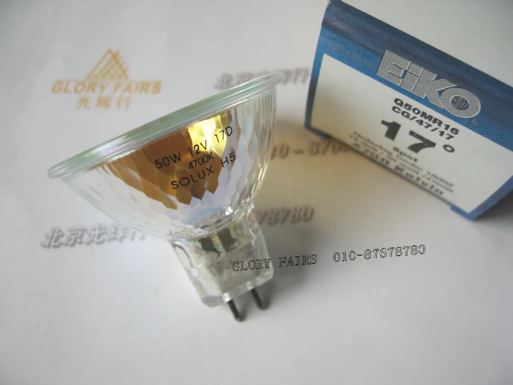 Естественные дневные галогенные лампы EIKO solx 4700 K 12V50W 17 градусов Q50MR16/CG/47/17 дисплей