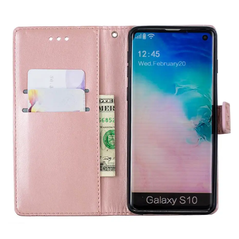 Кожаный флип-чехол для samsung Galaxy S10 S10E S7 S8 S9 A30 A40 A50 A10 M10 M20 M30 A6 A8 A7 J3 J4 J5 J6 J7 плюс чехол