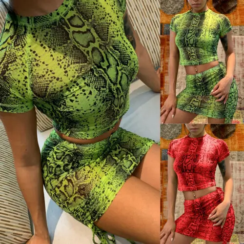 Новая женская мини юбка укороченный топ комплект из 2 предметов женское