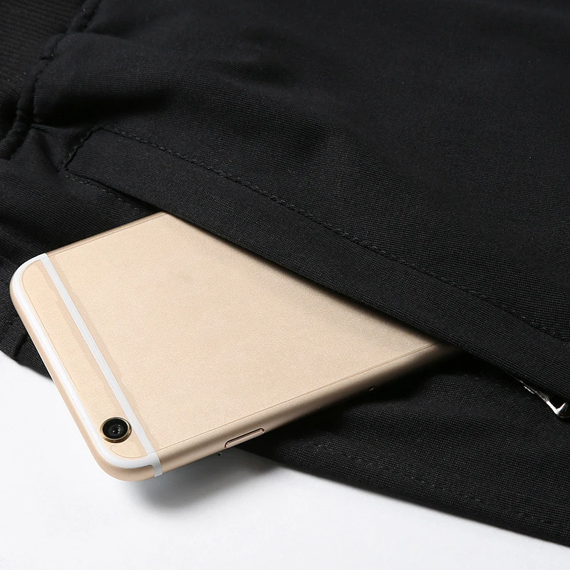 Bumpybeast/однотонные черные и синие спортивные брюки для мужчин большие размеры 6XL 7XL