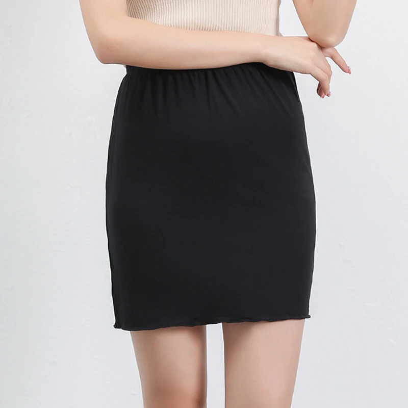 Женские летние повседневные мини юбки из модала 2 шт. базовая юбка Нижняя