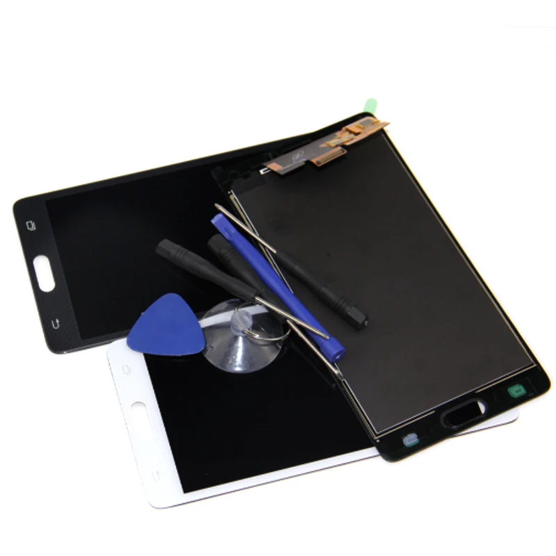 Протестирован для samsung Galaxy Alpha G850 lcd G850F Note4 Note 4 Mini display кодирующий преобразователь сенсорного экрана в сборе Замена+ Инструменты