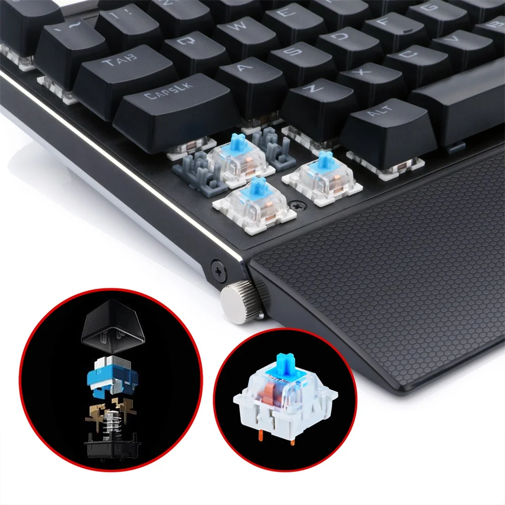 Механическая игровая клавиатура Redragon K567 с RGB подсветкой и 104 клавишами|mechanical