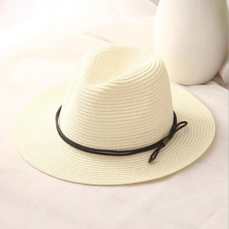 Новинка женская летняя шляпа sombreros классический черный пояс Панама