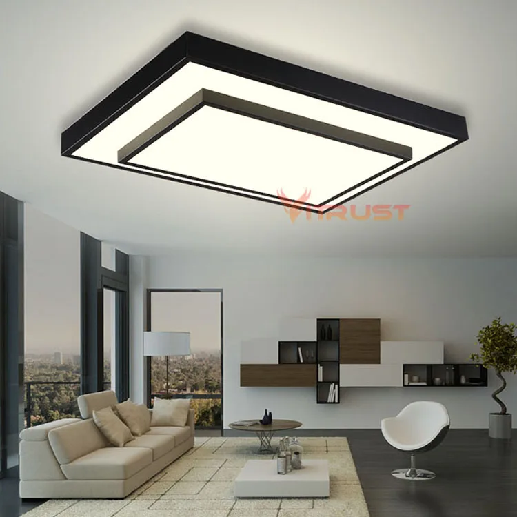 Супер яркие квадратные потолочные светильники LED креативная спальня железная