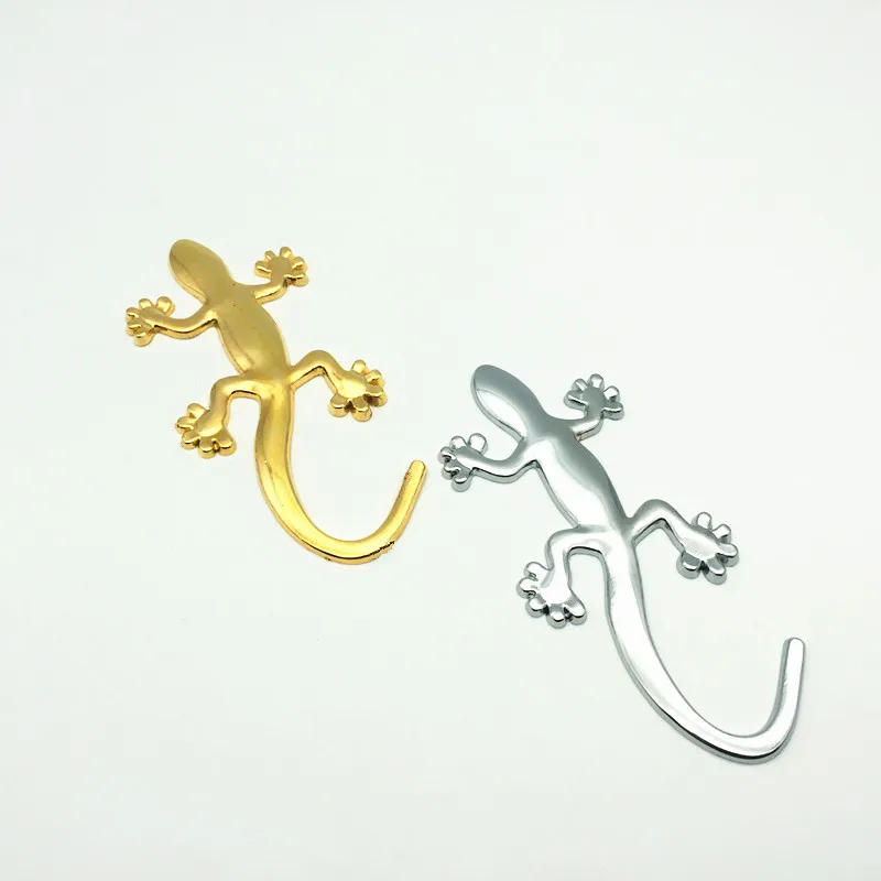 Хромированный 3d значок Gecko из цинкового сплава наклейка украшение для мотоцикла