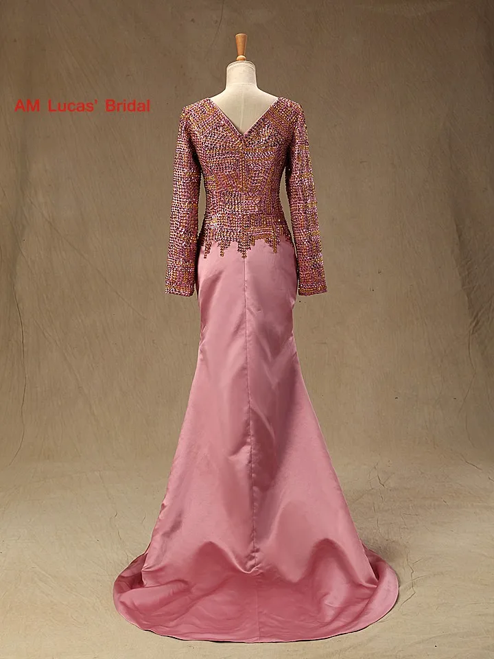 Платья для матери невесты с длинным рукавом Вечерние платья платье Vestido De