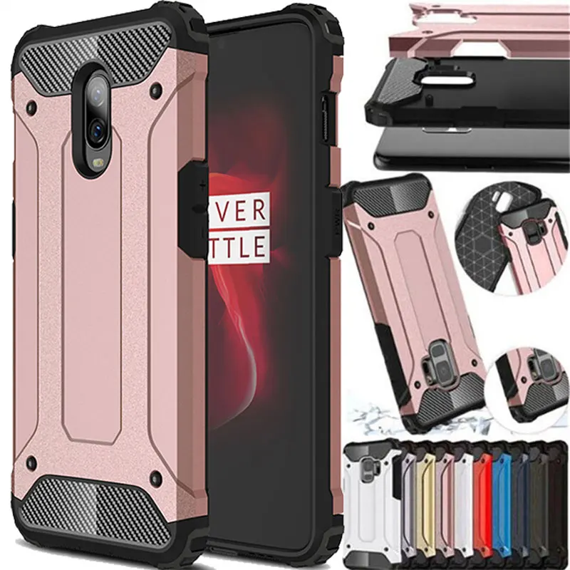 Тяжелый защитный армированный Роскошный чехол для телефона Oneplus 6 T