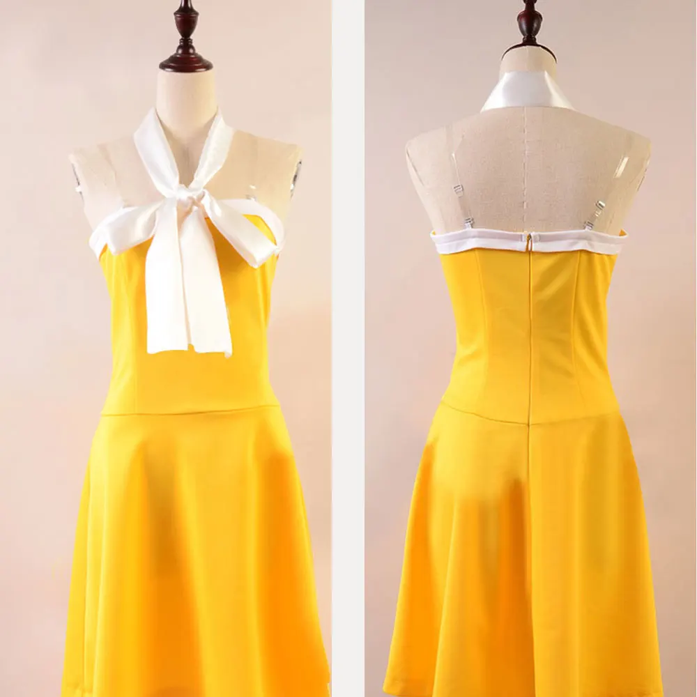 Сказочный хвост костюм для косплея Леви макгарден полный комплект Аниме желтое