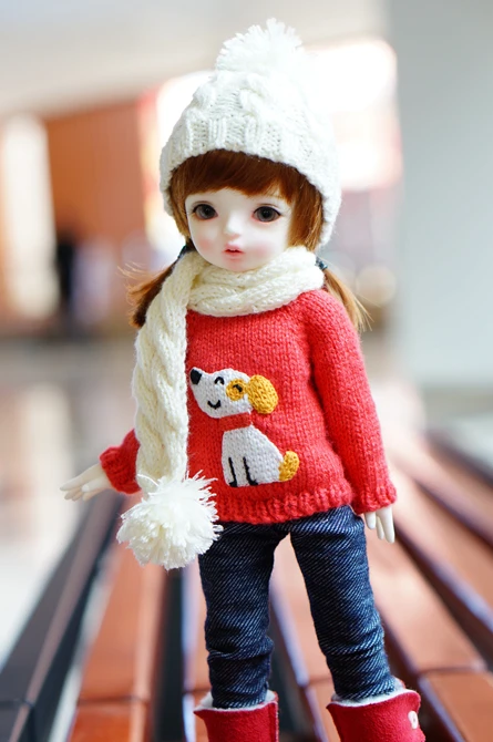 Аксессуары для кукол 1/8 1/6 bjd ручной работы плетеные шарфы лучший подарок детей 1