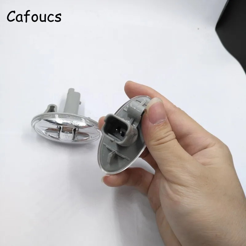 

Cafoucs 2Pcs Auto Turn Signal Side Repeater Lamp For Citroen C3 C5 for Peugeot 206 207 307 407