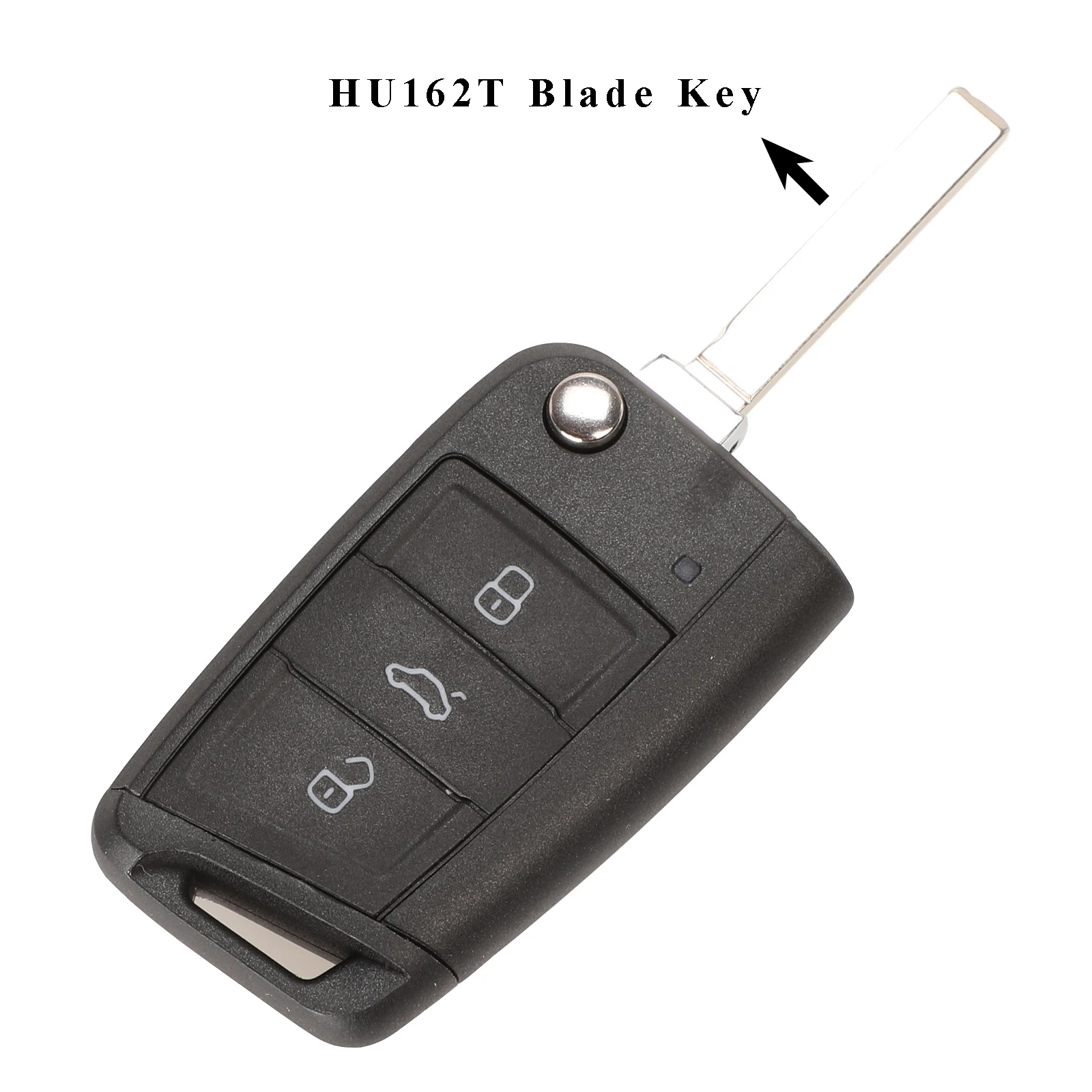 HU162t Blade Key Jingyuqin 3 кнопки флип складной ключ оболочки чехол брелок автомобиль для Golf 7 Sportsvan GTI MK7 Skoda Octavia A7 Замена сиденья - Количество кнопок: HU162t Blade Key