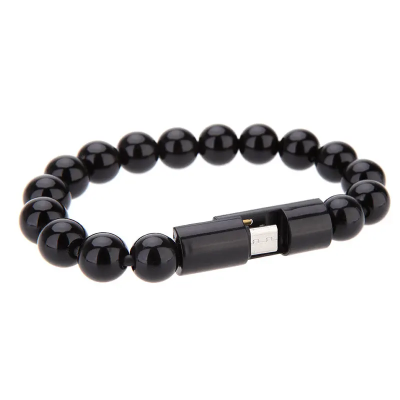 Универсальный Micro USB кабель с бусинами для браслета зарядный синхронизации