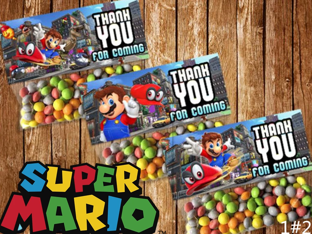 12 шт./лот сумка Super Mario brothers для подарка конфетная упаковка вечерние подарочные