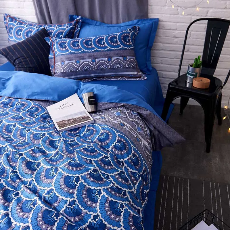 Роскошный комплект постельного белья из 100% хлопка с длинным степлением