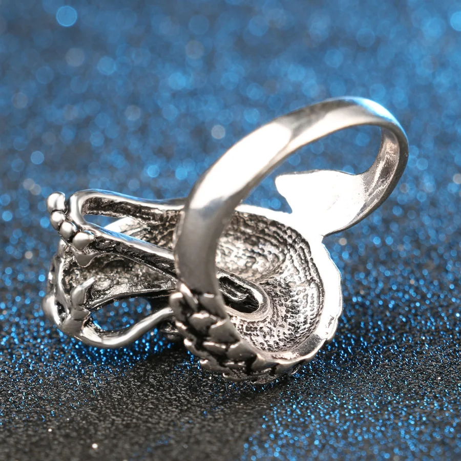 Мужское кольцо в стиле панк с изображением дракона|punk ring|punk ring menring men |