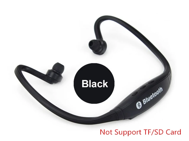 S9-BLACK S9 Bluetooth наушники спортивные беспроводные наушники Поддержка TF/SD карты Bluetooth гарнитура музыкальные наушники с микрофоном для iPhone Xiaomi - Цвет: S9-BLACK