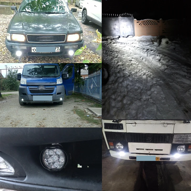 CNSUNNYLIGHT Автомобильные светодиодные фары, авто рабочие фары для вождения, пикапы для грузовиков, внедорожные противотуманные фары, фары для мотоциклов и велосипедов