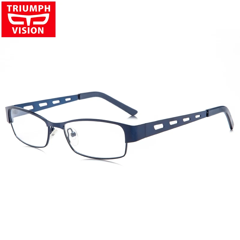 Мужские очки по рецепту TRIUMPH VISION синий металлический светильник Прямоугольная