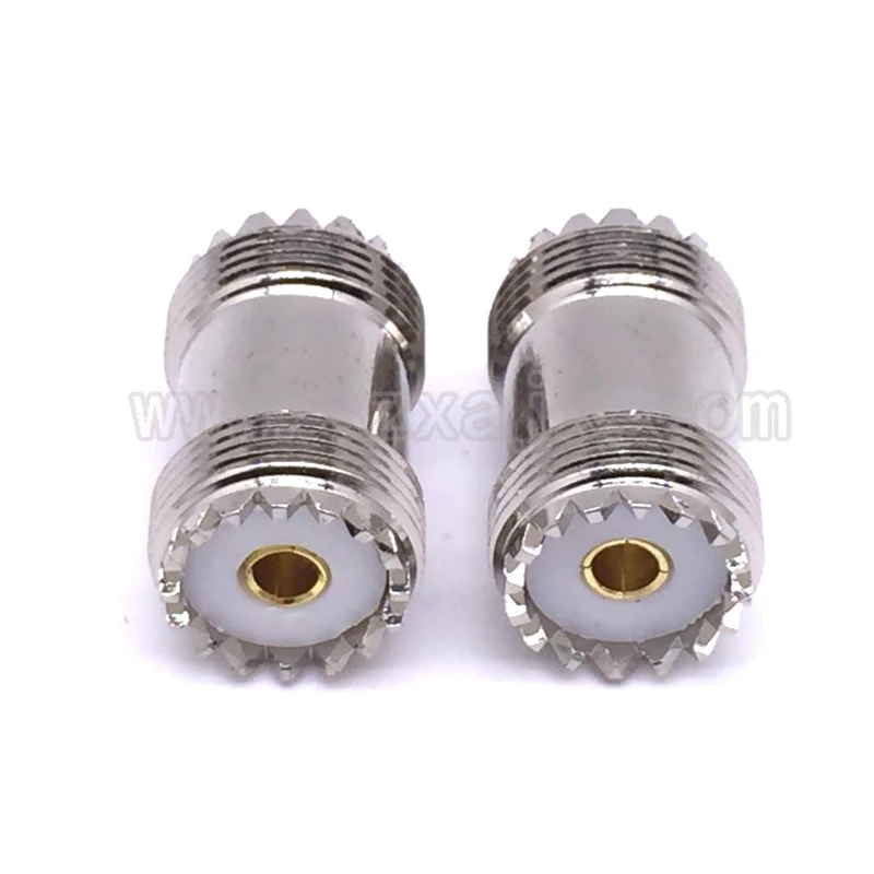 Коннектор JX 2pcs RF коаксиальный адаптер UHF PL259 SO239 к UHF PL259 SO239 Тип соединителя