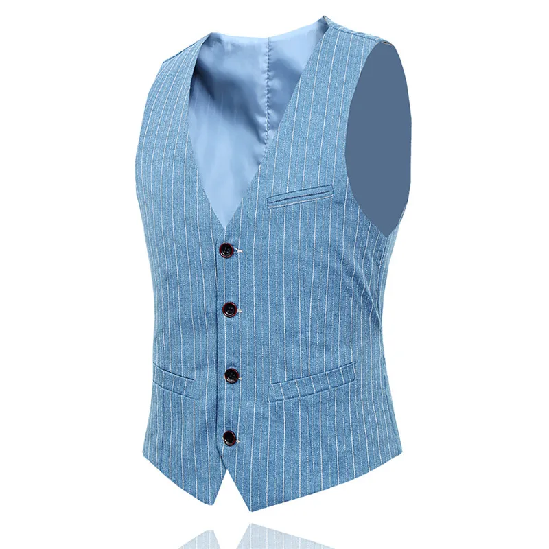 Yffushi новый мужской костюм комплект из 3 предметов Красный Полосатый смокинг