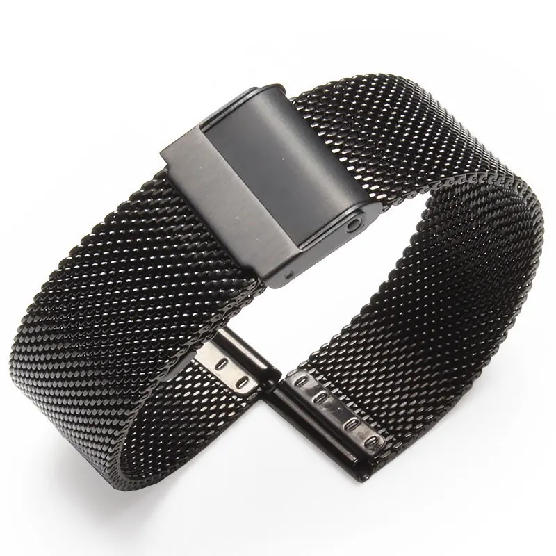 

Milanese Bracelet 12 14 16 18 20mm 22mm 24mm Argent Bracelet En Acier Inoxydable Bande Remplacement Bracelet pour Montre Intelli