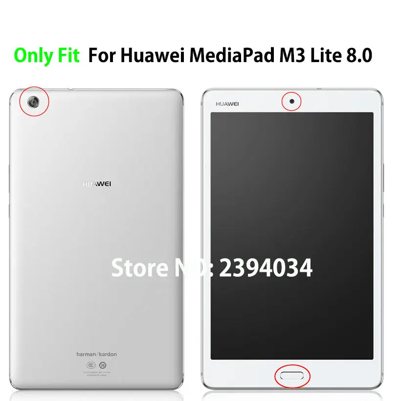 Роскошный чехол для Huawei Mediapad M3 Lite 8 0 умный из искусственной кожи с подставкой