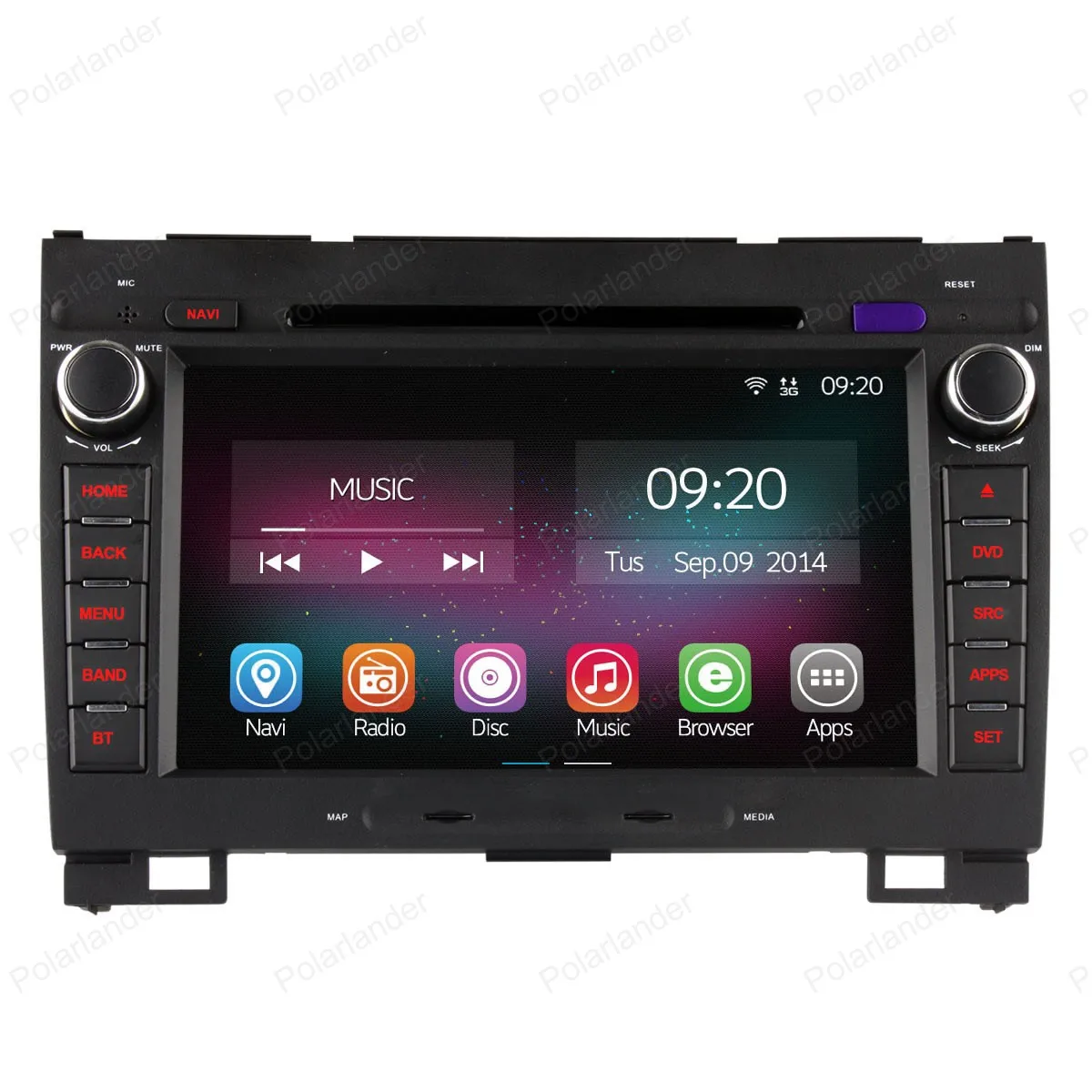 7in 1024*600 Android 4 ядра автомобильный dvd плеер с двумя цифровыми входами для Защитные