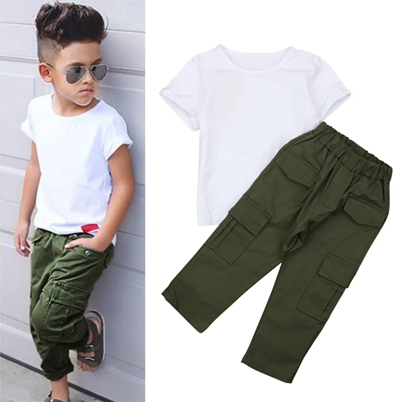 2018 новый летний комплект детской одежды для детей костюмы младенцев одежда