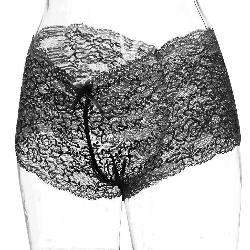 2PC Hot Charming Sexy Lingerie Porno Plus Size Erotique Underwear Open Crotch Bow knot Erotic Underwear Sex Clothes For Women D3