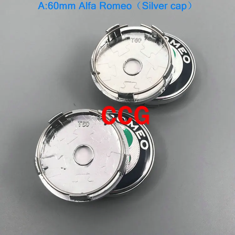 4 шт., 56 мм, 60 мм, Alfa Romeo, автомобильный логотип, крышка ступицы колеса, креативная наклейка, эмблема, значок для Spider GT Giulia Mito 147