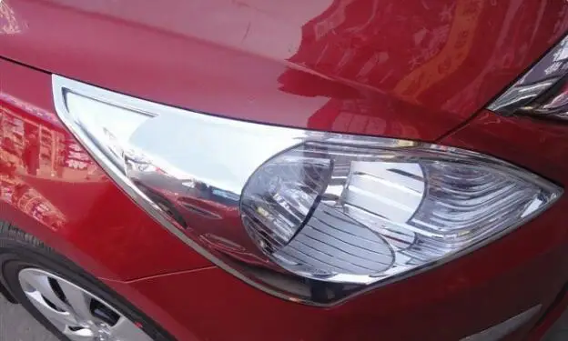 Для 2010-2011 Hyundai Verna / Solaris ABS хромированная крышка передней фары GHY | Автомобили и