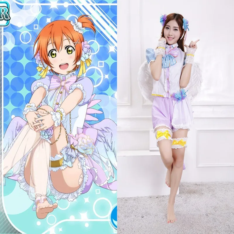 Новое поступление японского аниме Love Live Косплей Rin Hoshizora костюмы на Хэллоуин для