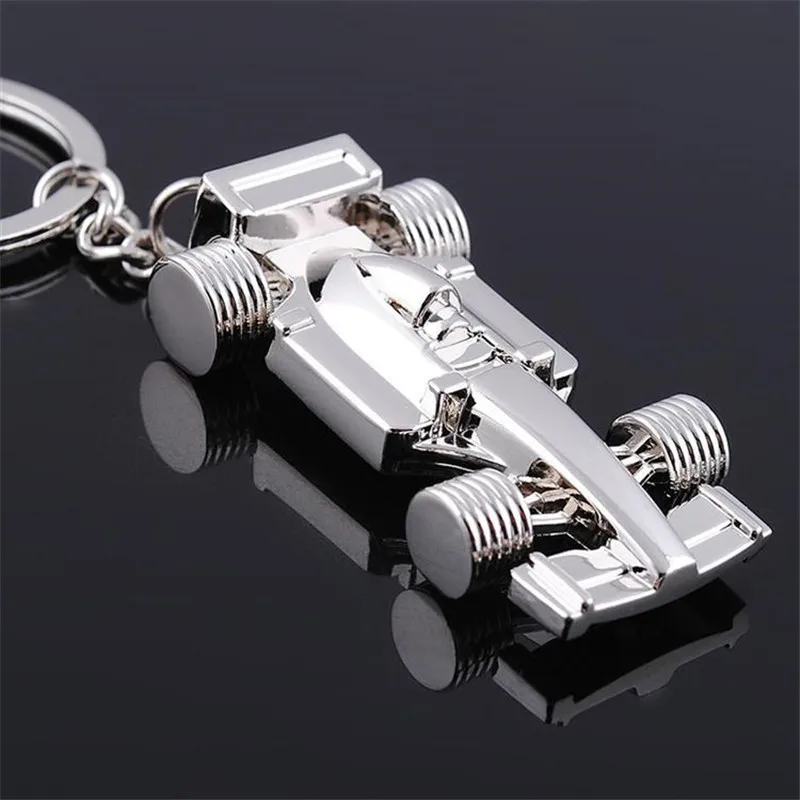 

100pcs/lot High quality F1 cars keychain Alloy racing cars keychain Formula 1 vehicle keyring Men's keychain Customized Logo