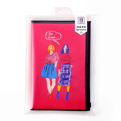 Серия Flash Girl Kawaii многофункциональный планировщик на молнии для школы, блокнот, милые канцелярские принадлежности, ежедневный Еженедельный дневник в горошек - Цвет: C