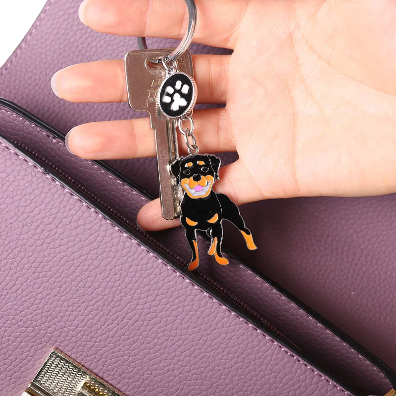 Оптовая продажа подвеска в виде животного померанского шпица Роскошный брелок