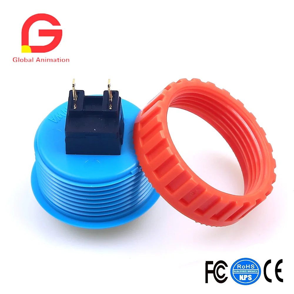 

Six Pcs/Lot OBSN-30 SCREW IN ARCADE BUTTON For Raspberry Pi , PS2 , PS3, XBOX 360 & MAME USB Joystick DIY Kit